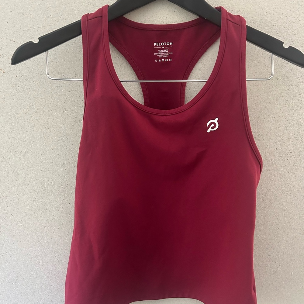 Peloton Burgundy Athletic Tank